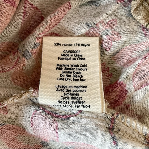 Jackson Rowe Vintage Floral Print Wide Leg Pants Size M - Picture 11 of 11